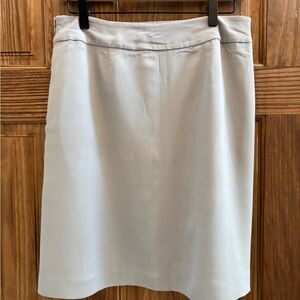 Ann Taylor Light Gray Pencil Skirt